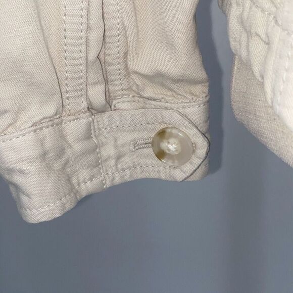 Loft Cotton Linen Blend Twill Utility Jacket Cream‎ SP - Picture 12 of 16
